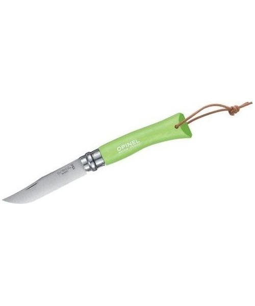 Hunting and Survival Knives Opinel: Pocket Knife Opinel Trekking Nr.7, Stainless Steel Blade, Green Handle