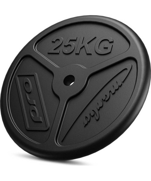 30 mm - Plieniniai svoriai Marbo Sport: Ketaus svoris Marbo Slim 25kg 31mm