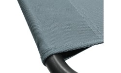 Folding camping deckchair BERLIN grey