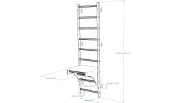Švediškos sieneles BenchK: Gimnastikos kopėčios BenchK 712B