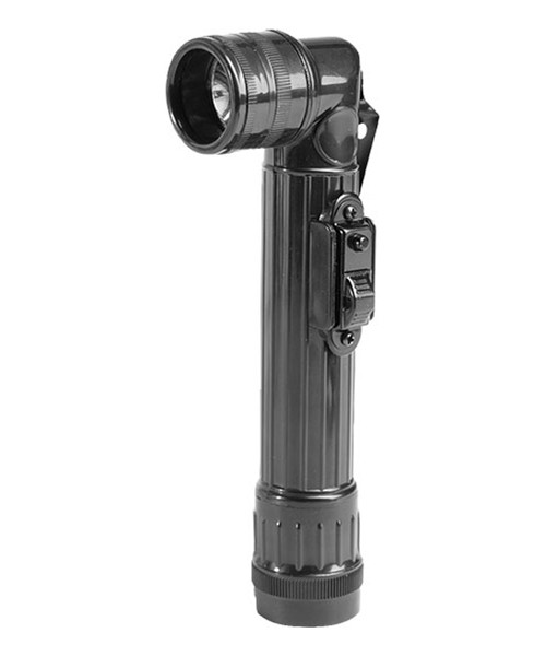 Flashlights MIL-TEC: US BLACK LED SMALL ANGLEHEAD FLASHLIGHT