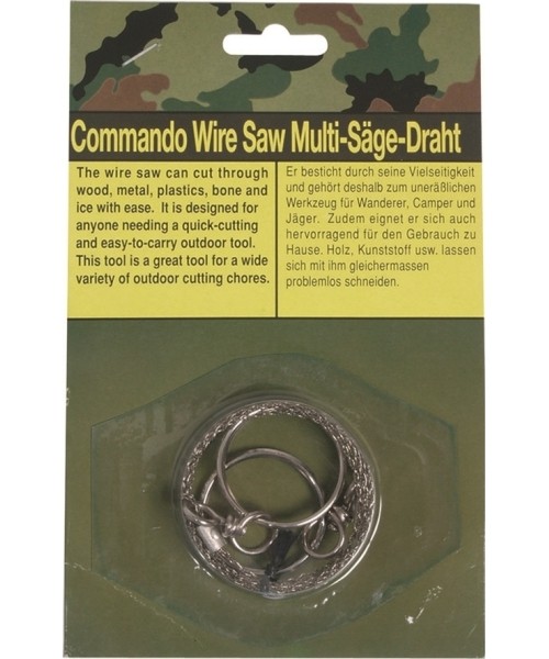 Pjūklai MIL-TEC: COMMANDO POCKET WIRE SAW