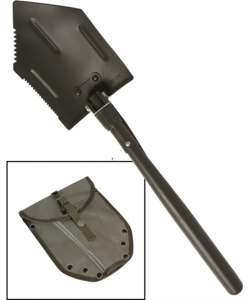 Kastuvai MIL-TEC: US FOLDING SHOVEL WITH POUCH RUBBERED