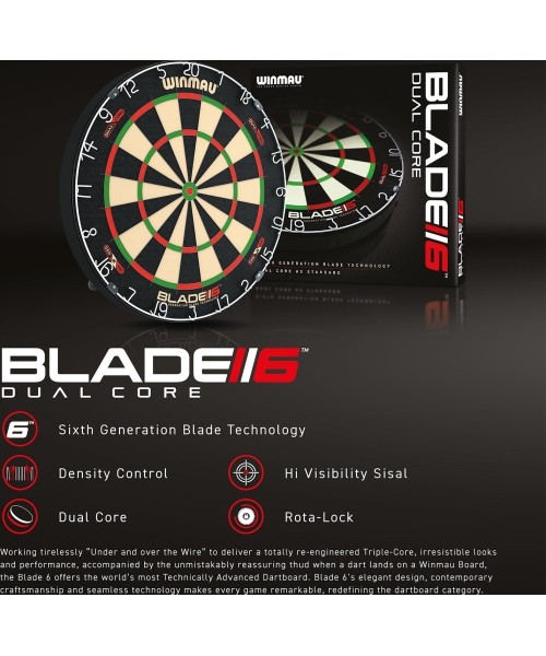 Dartboard Winmau Blade 6 Dual Core 