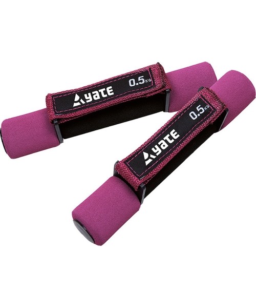 Aerobikos viniliniai ir neopreniniai hanteliai Yate: Hanteliai Yate Soft, 2x0,5 kg