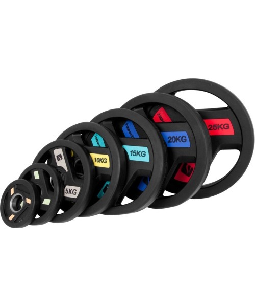Rubber-Coated Weight Plate inSPORTline Herk 25 kg