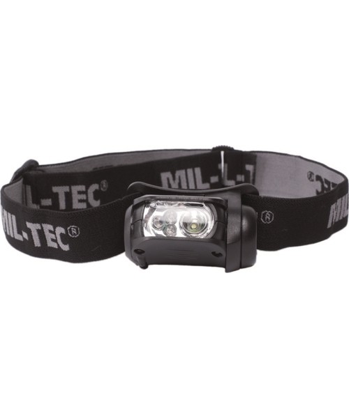 Headlamps MIL-TEC: BLACK LED 4-COLOUR HEADLIGHT