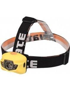 Prožektorius ant galvos Yate Panter 3W Cree + 2 LED, geltonas