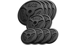 Steel inSPORTline Plates Marbo Sport: Ketaus svorių komplektas Marbo Slim, 30kg / 4x1.25kg, 2x2.5kg, 4x5kg