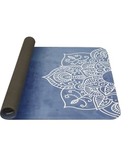 Yoga Mat Yate, Natural Rubber - Pattern C, Blue