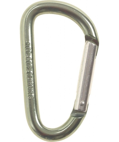 Survival Tools and Kits MFH: Carabiner D MFH - Green, 8mmx8cm
