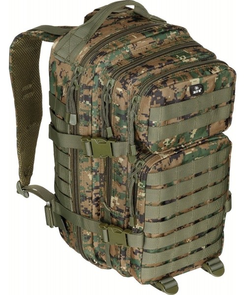 Outdoors Backpacks : Kuprinė, MFH Assault I, Digital Woodland, 30l