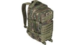 Turistinės kuprinės ir krepšiai : Kuprinė, MFH Assault I, Woodland, 30l