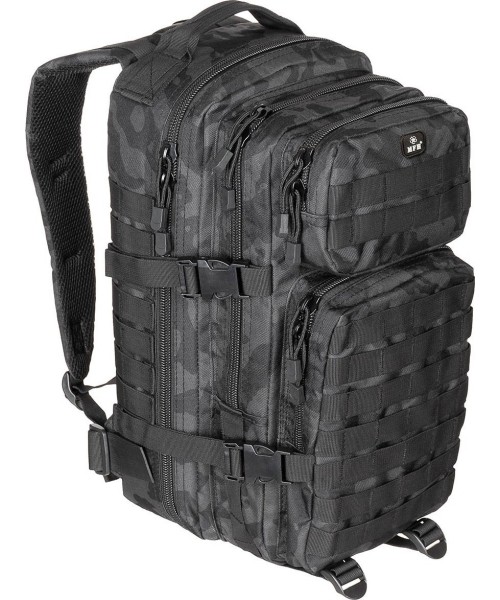 Turistinės kuprinės ir krepšiai : Kuprinė MFH Assault I, Night Camo, 30l