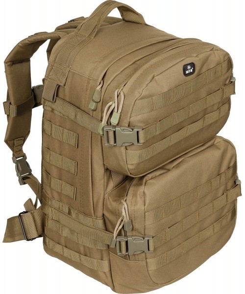 Turistinės kuprinės ir krepšiai : Kuprinė MFH Assault II, Coyote Tan, 40l