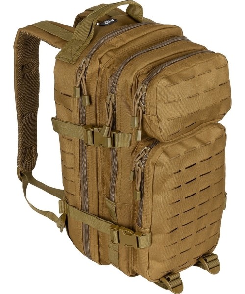 Turistinės kuprinės ir krepšiai : Kuprinė MFH Assault I Laser, Coyote Tan, 30l