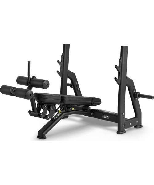 Universal Benches UpForm: Nuožulnus treniruočių suoliukas su stovu štangoms UpForm UR-L007