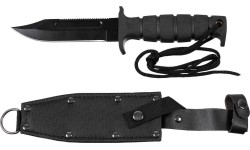 Medžiokliniai ir išgyvenimo peiliai FoxOutdoor: Peilis Fox Outdoor, guminė rankena