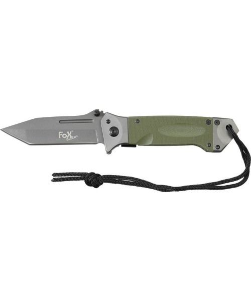 Hunting and Survival Knives FoxOutdoor: Jack Knife FoxOutdoor - Green, G10 Handle