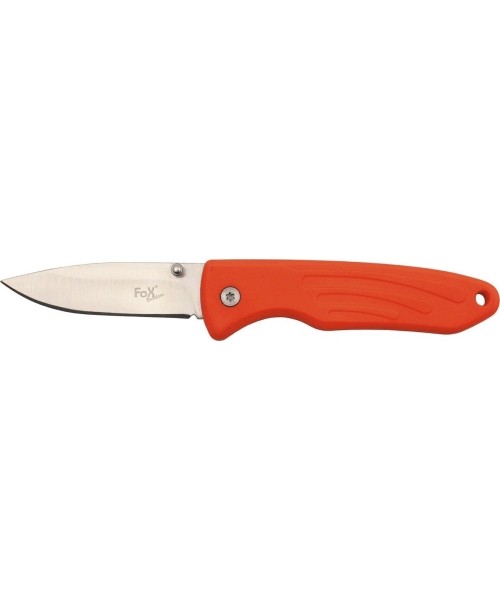 Hunting and Survival Knives FoxOutdoor: Jack Knife FoxOutdoor - Orange, TPR Handle