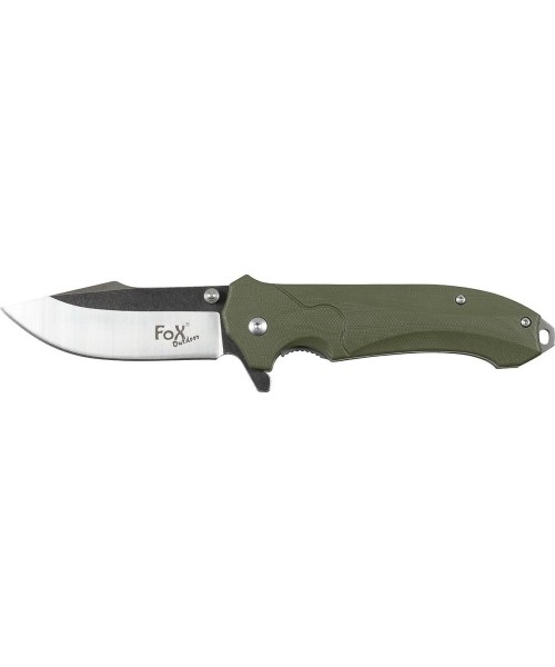 Hunting and Survival Knives FoxOutdoor: Jack Knife FoxOutdoor - Green, G10 Handle