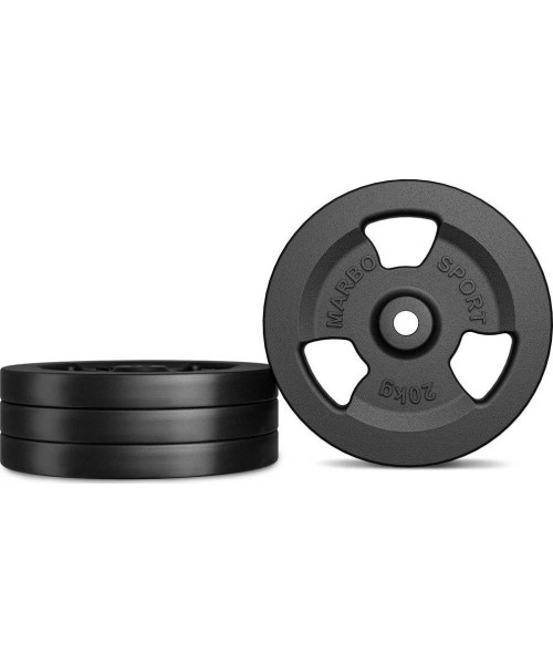 Steel inSPORTline Plates Marbo Sport: Ketaus svoris Marbo Sport 20 kg