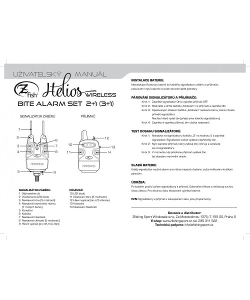 Alarm Set Zfish Helios Bite 2+1 2158