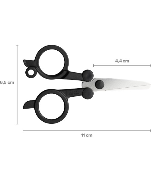 Lauko indai Fiskars: "Fiskars" sulankstomos 11 cm žirklės