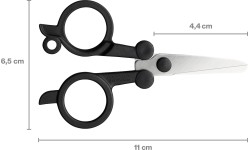 Lauko indai Fiskars: "Fiskars" sulankstomos 11 cm žirklės