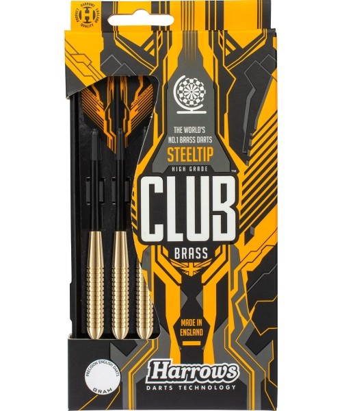 Smiginio strėlytės Harrows: Smiginio strėlės Harrows Club Brass Steel - 3 vnt.