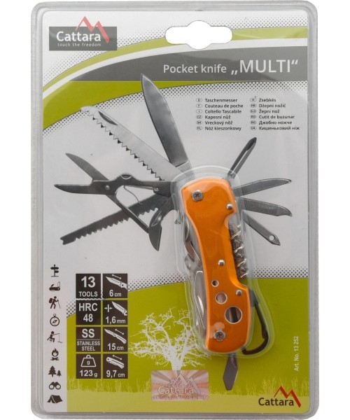 Sudedamas peilis Cattara Multi 10 cm