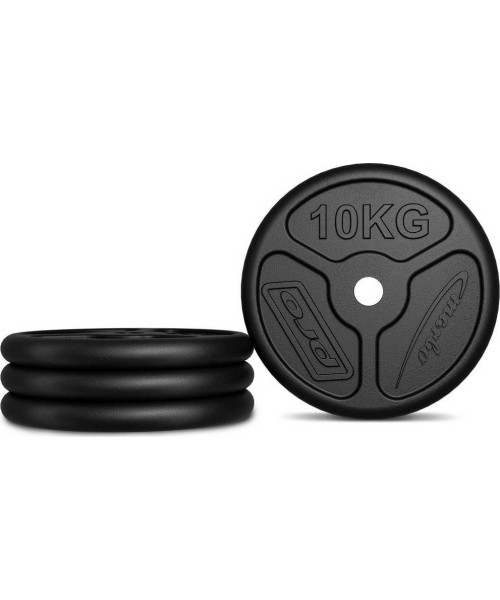 Steel inSPORTline Plates Marbo Sport: Ketaus svorių rinkinys Marbo 30 kg (2x10kg + 2x5kg)
