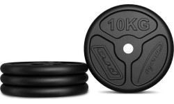 Steel inSPORTline Plates Marbo Sport: Ketaus svorių rinkinys Marbo 30 kg (2x10kg + 2x5kg)