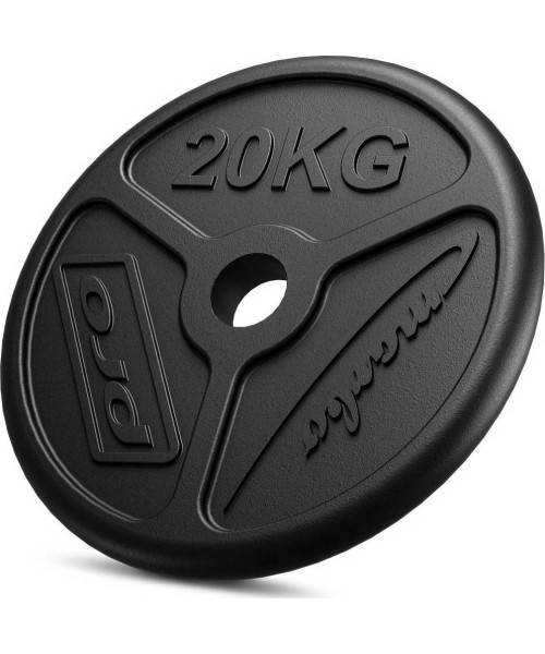 50 mm - Plieniniai svoriai Marbo Sport: Olimpinis ketaus svoris MarboMW-O20-OLI, 20kg, 51mm