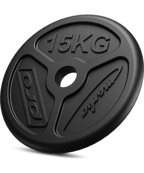 50 mm - Plieniniai svoriai Marbo Sport: Olimpinis ketaus svoris Marbo MW-O15-OLI, 15kg, 51mm