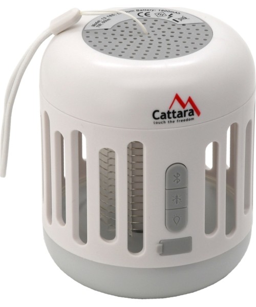 Lempos nuo vabzdžių Cattara: Muzikos grotuvas, žibintuvėlis + UV vabzdžių gaudyklė Cattara