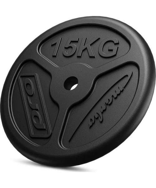 30 mm - Plieniniai svoriai Marbo Sport: Ketaus svoris Marbo Slim 15kg 31mm