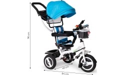 Children's Scooters Eco Toys: Vaikiškas triratukas Ecotoys 360° Plius, pilkas