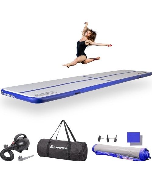 Treniruočių kilimėliai inSPORTline: Pripučiamas treniruočių kilimėlis inSPORTline Airstunt 500x100x10cm