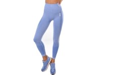 High Waist Leggings Boco Wear: Moteriškos tamprės Boco Wear Blue Melange Push Up