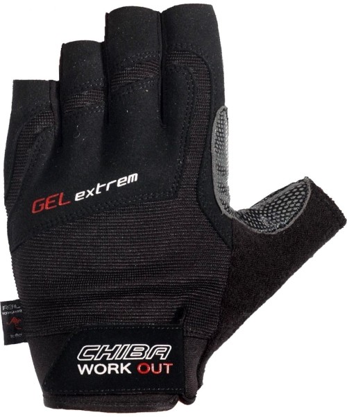 Treniruočių pirštinės : Chiba - 42166 42162 Gel Extrem (Shwarz)