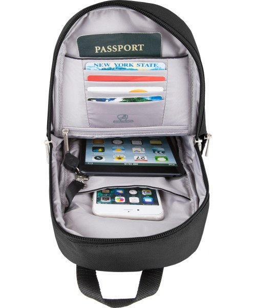 Leisure Backpacks and Bags Travelon: Kuprinė Travelon Anti Theft Classic Sling, 50x30x14cm, juoda