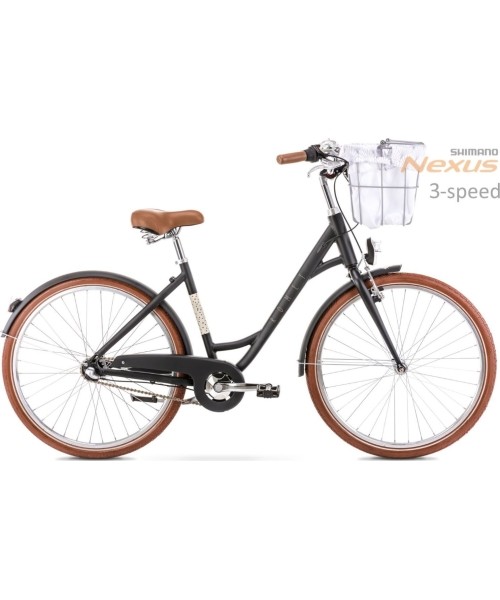 City Bikes Romet: Dviratis Romet Pop Art Eco 28" Alu 2022 black