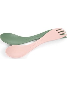 Šaukštašakių rinkinys Light My Fire Spork Bio, 2 vnt., rožinė ir žalia
