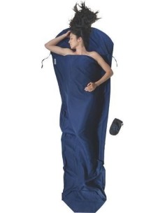 Sleeping Bag Pad Cocoon Mummy Liner, Microfiber, Blue