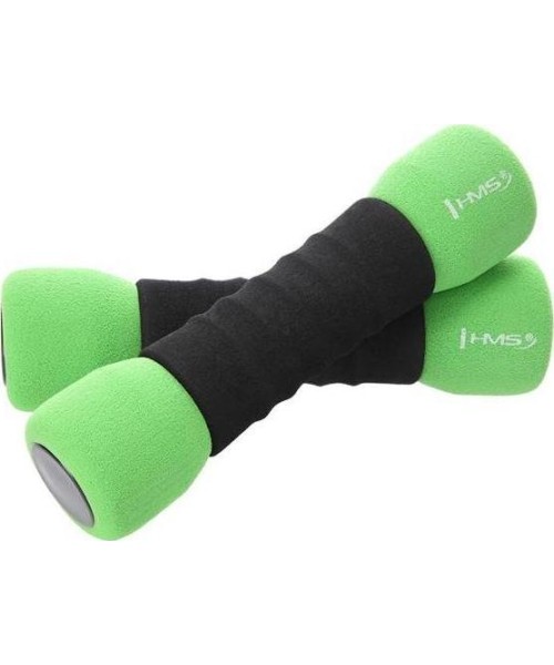 Aerobikos viniliniai ir neopreniniai hanteliai HMS: CM07 MINKŠTI HANTELIAI HMS 2 x 1.5 kg