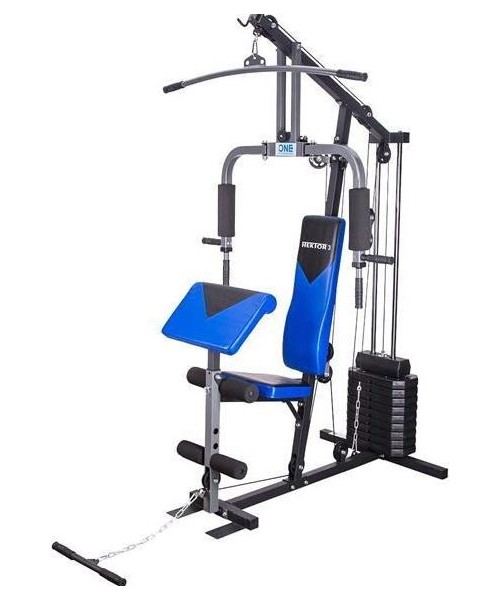 Multifunkciniai treniruokliai One Fitness: Daugiafunkcis treniruoklis namams One Fitness Hektor 3