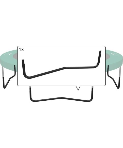 Trampoline Spare Parts BERG: W-Leg for Trampoline Berg Champion - 330 - Black