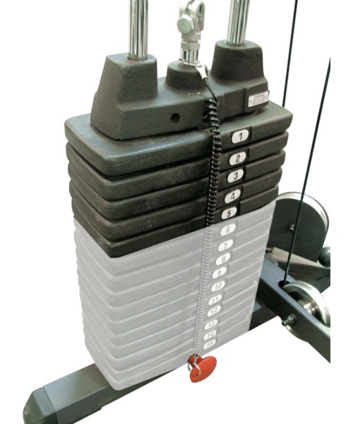 Skersiniai + lygiagretės Body-Solid: Svoris multifunkciniam Body-Solid SP50 (5 plokštelės)