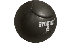 Medicine Balls with Handles SportKO: Natūralios odos kimštinis kamuolys SportKO Medbol
